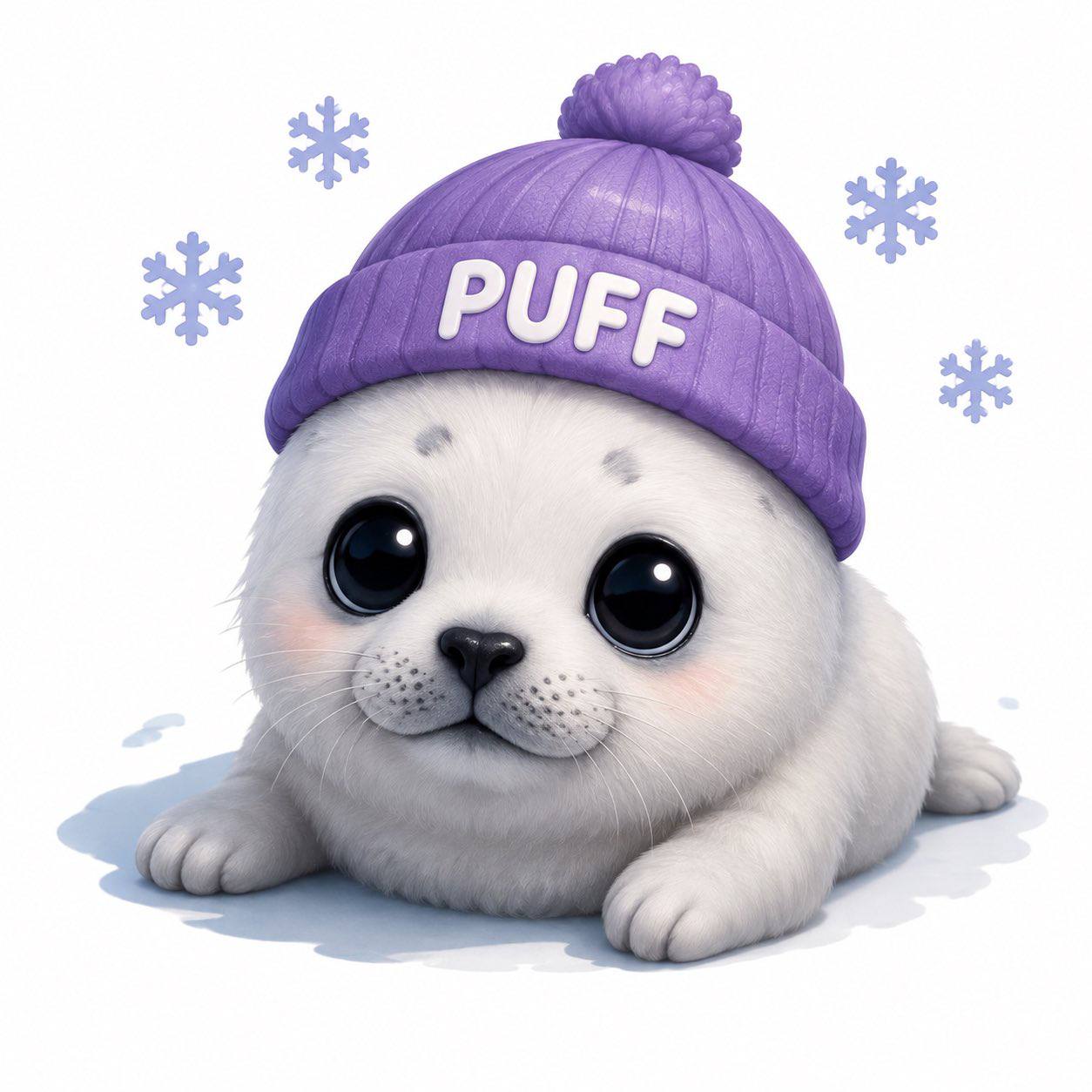 Puff in a Beanie